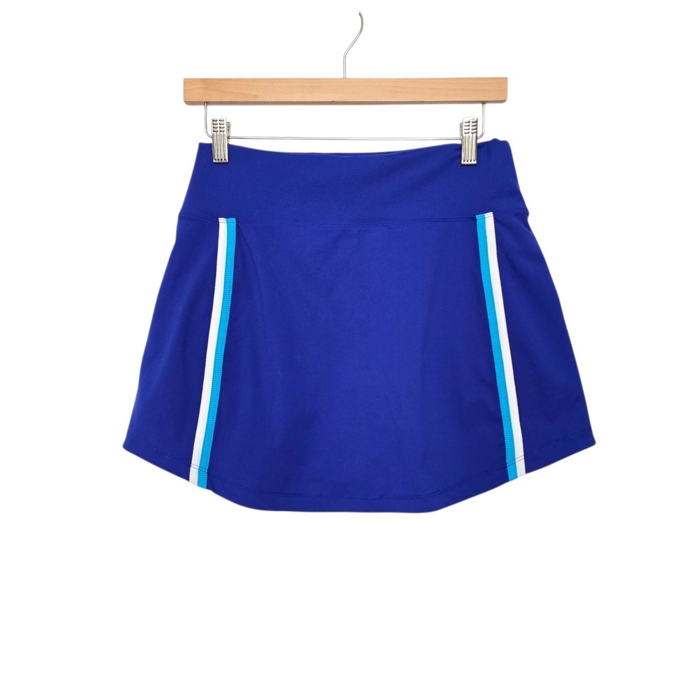 Beach Riot Sport Size Small Royal Blue Striped Tennis Skort High Rise Activewear